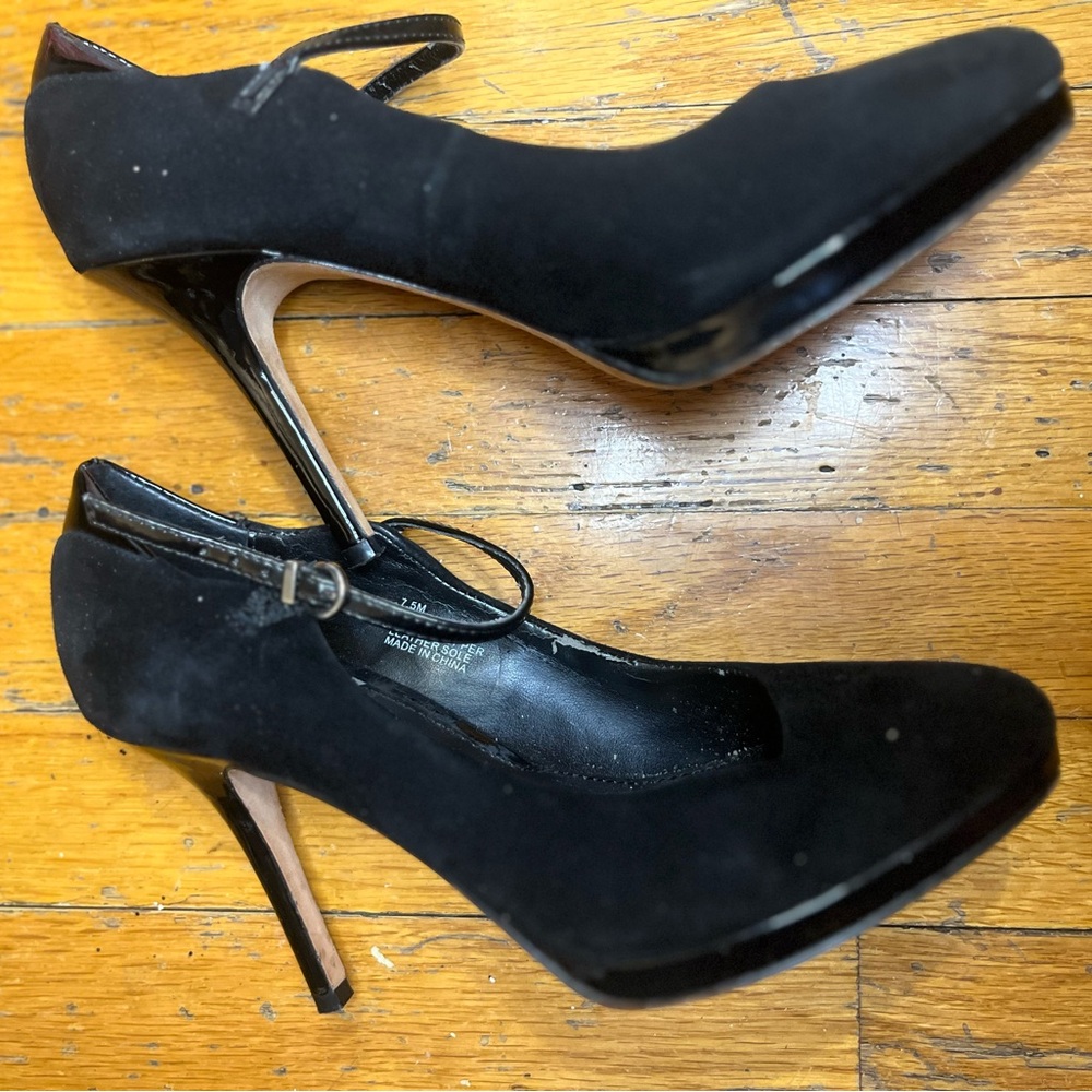 White House Black Market Black Mary Jane Heels